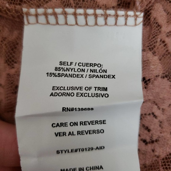 NWT Taylor & Sage Mauve Halter Top Sz XS - Picture 5 of 6